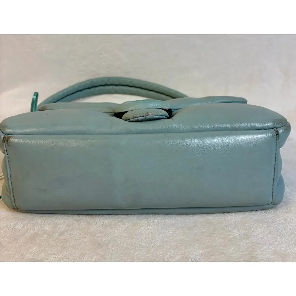 Coach Pillow Tabby Shoulder Bag 26 in Aqua Leather